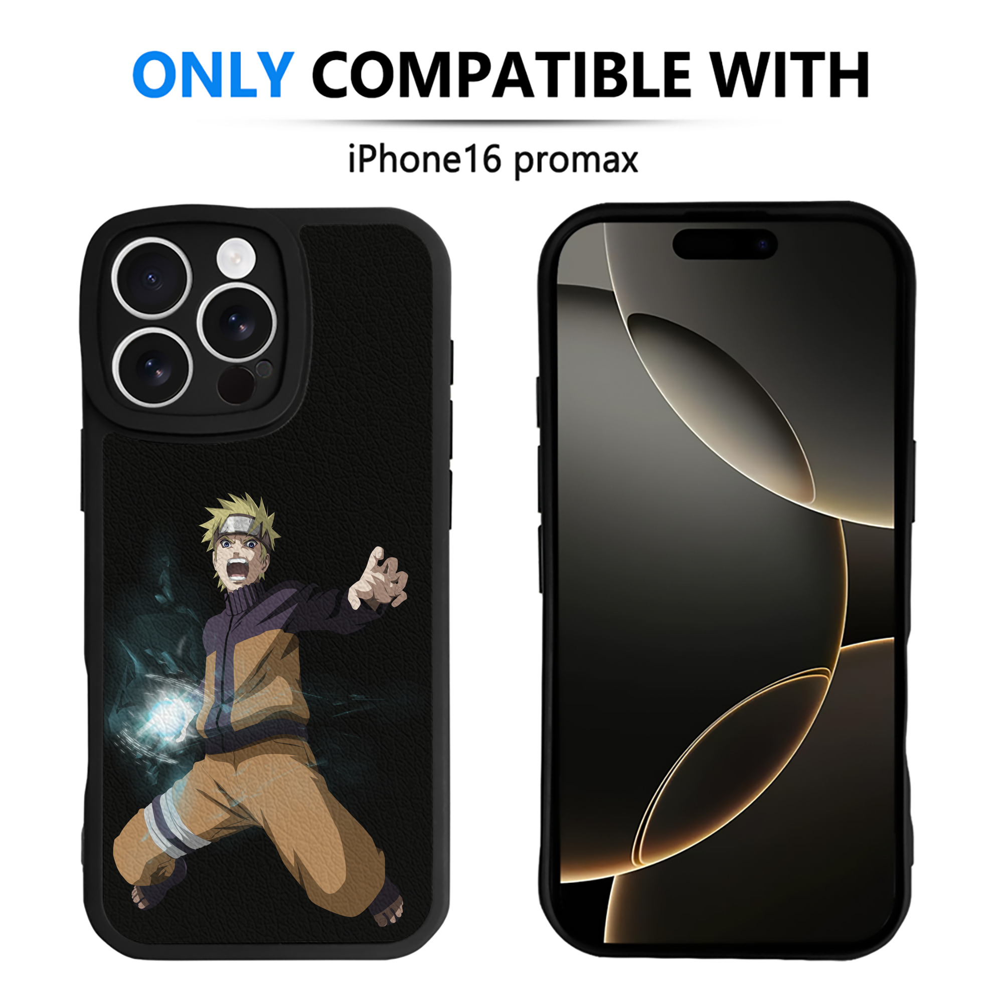 （画像用） NARUTO -ナルト- うずまき ナルト Uzumaki Naruto 【iPhone 16シリーズ対応】シリコンスマホケース（レザー調） 材質：シリコン